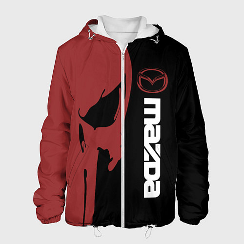 Мужская куртка Mazda и череп / 3D-Белый – фото 1