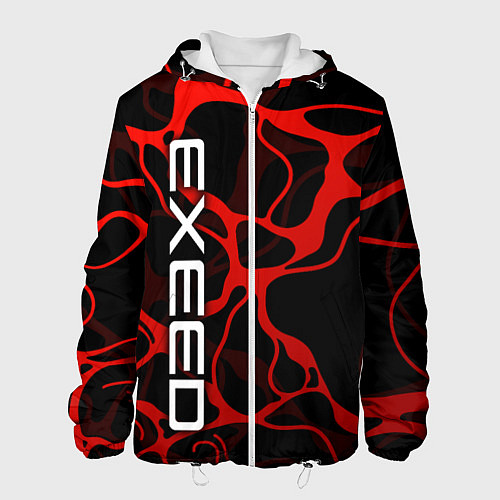 Мужская куртка Exeed - red liquid / 3D-Белый – фото 1