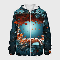 Мужская куртка Объемная дыра из частиц