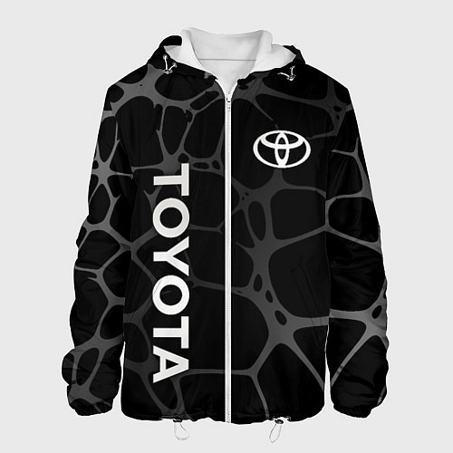 Мужская куртка Toyota - монохромный аква / 3D-Белый – фото 1