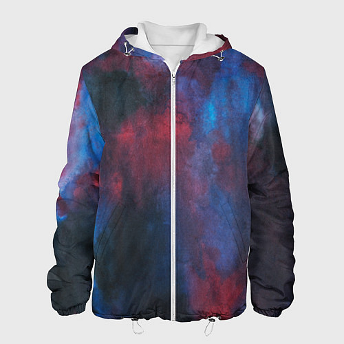 Мужская куртка Тай-дай космос / 3D-Белый – фото 1