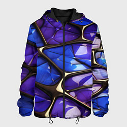 Мужская куртка Синие и фиолетовые плиты