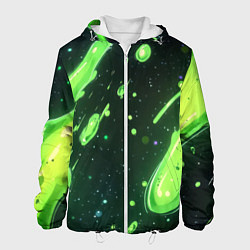 Мужская куртка Зеленые кислотные брызги