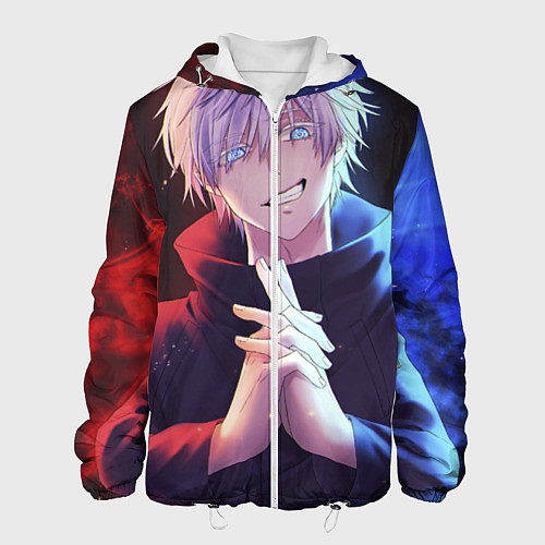 Мужская куртка Аниме - магическая битва / 3D-Белый – фото 1