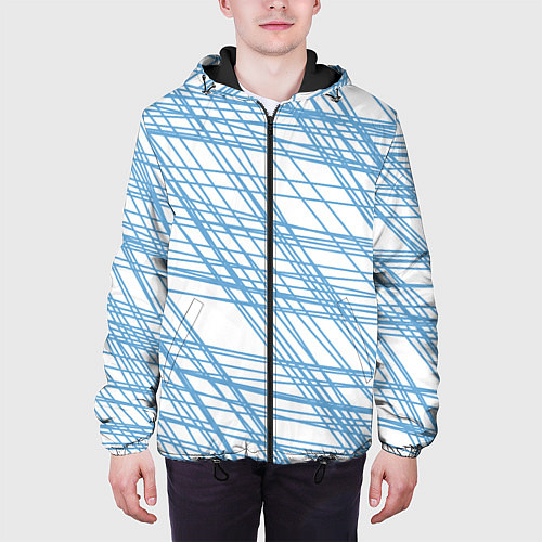 Мужская куртка Паутина проводов / 3D-Черный – фото 3