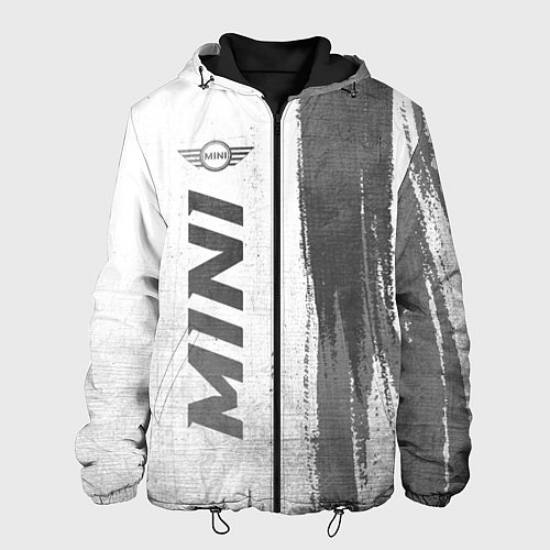 Мужская куртка Mini - white gradient по-вертикали / 3D-Черный – фото 1