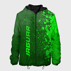 Куртка с капюшоном мужская Jaguar - green gradient по-вертикали, цвет: 3D-черный