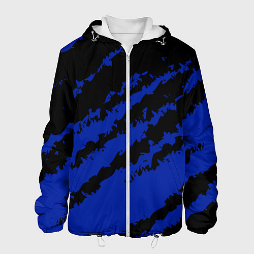 Мужская куртка The color is black and blue / 3D-Белый – фото 1