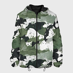 Мужская куртка Зеленый фактурный камуфляж