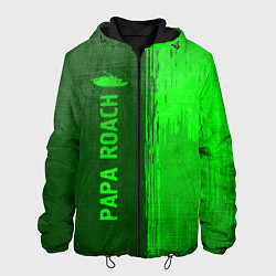 Мужская куртка Papa Roach - green gradient по-вертикали