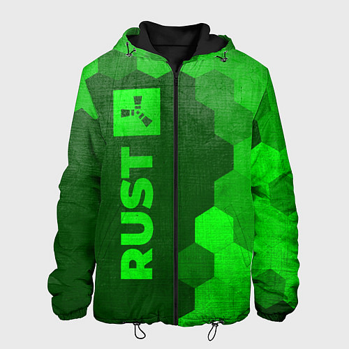 Мужская куртка Rust - green gradient по-вертикали / 3D-Черный – фото 1