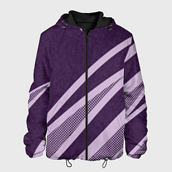 Мужская куртка Фиолетовый абстрактный с полосой