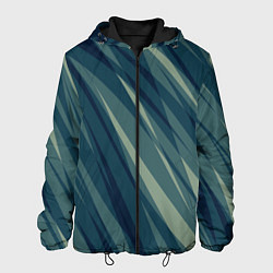 Мужская куртка Зеленовато-синий полосы