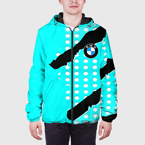 Мужская куртка BMW sport краски / 3D-Черный – фото 3