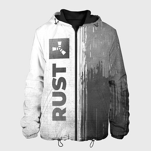 Мужская куртка Rust - white gradient по-вертикали / 3D-Черный – фото 1