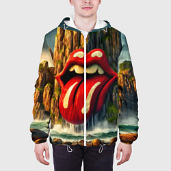Куртка с капюшоном мужская Rolling Stones - sea rocks, цвет: 3D-белый — фото 2