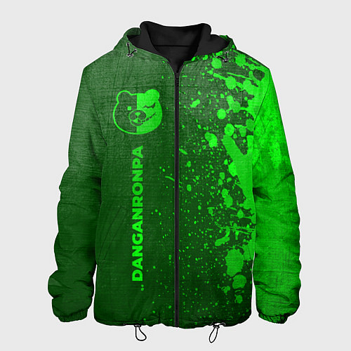 Мужская куртка Danganronpa - green gradient по-вертикали / 3D-Черный – фото 1