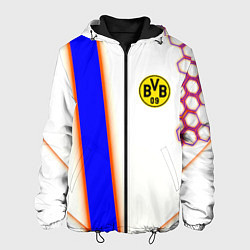 Куртка с капюшоном мужская Borussia geometry sport, цвет: 3D-черный