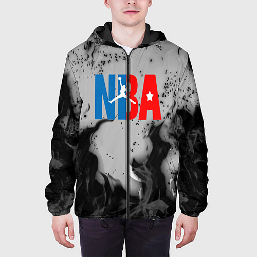 Мужская куртка NASA неоновый огонь / 3D-Черный – фото 3