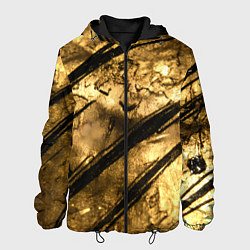 Мужская куртка Золото с черной текстурой