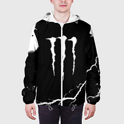 Куртка с капюшоном мужская Monster energy storm energy, цвет: 3D-белый — фото 2