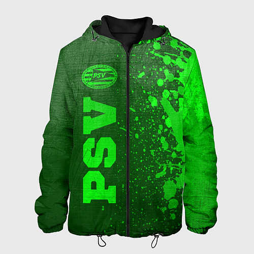 Мужская куртка PSV - green gradient по-вертикали / 3D-Черный – фото 1