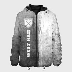 Мужская куртка West Ham - grey gradient по-вертикали