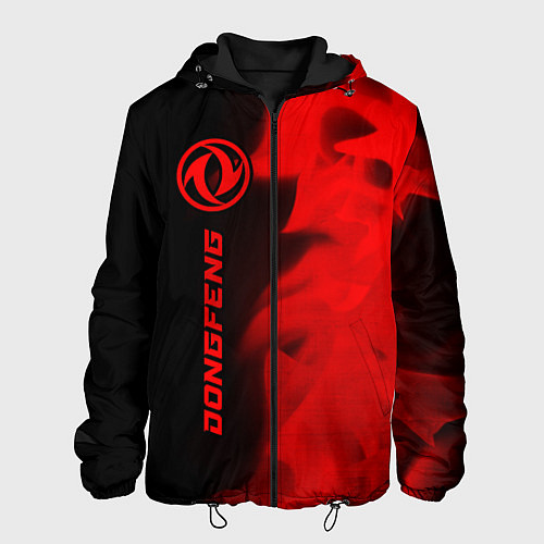 Мужская куртка Dongfeng - red gradient по-вертикали / 3D-Черный – фото 1