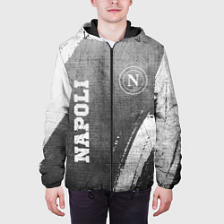 Куртка с капюшоном мужская Napoli - grey gradient вертикально, цвет: 3D-черный — фото 2