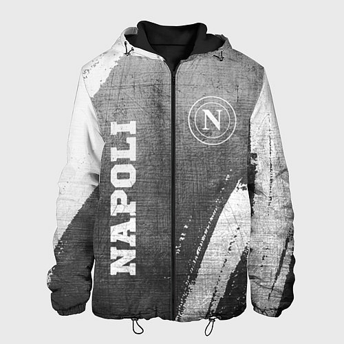 Мужская куртка Napoli - grey gradient вертикально / 3D-Черный – фото 1