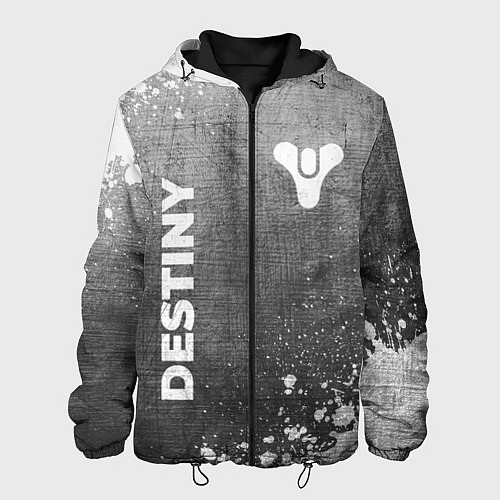Мужская куртка Destiny - grey gradient вертикально / 3D-Черный – фото 1