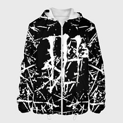 Мужская куртка Monster energy белые штрихи краско