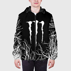 Куртка с капюшоном мужская Monster energy лес, цвет: 3D-черный — фото 2