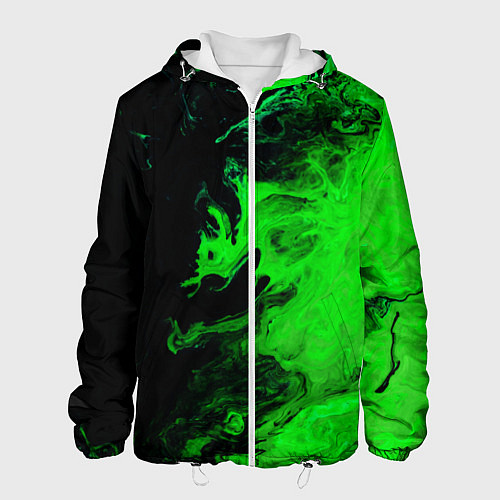 Мужская куртка Color green black / 3D-Белый – фото 1