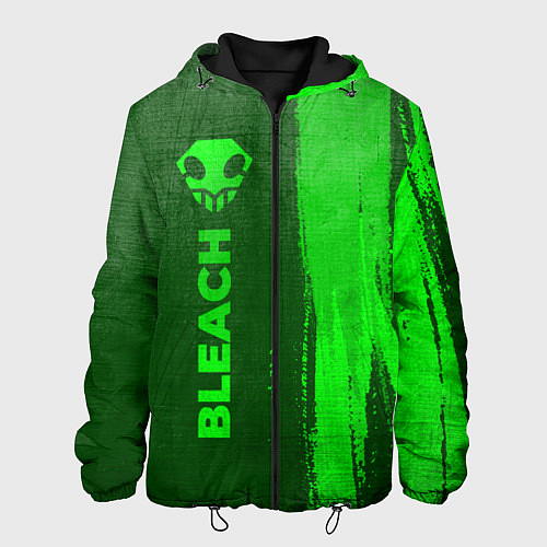Мужская куртка Bleach - green gradient по-вертикали / 3D-Черный – фото 1