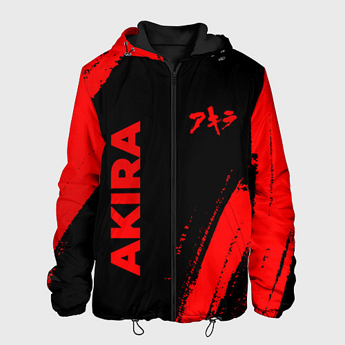 Мужская куртка Akira - red gradient вертикально / 3D-Черный – фото 1