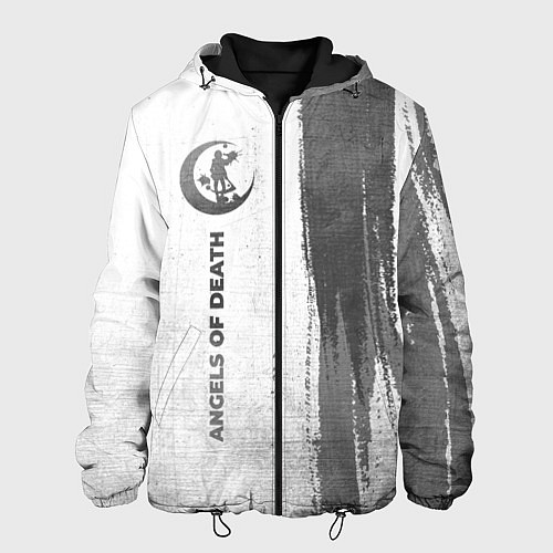 Мужская куртка Angels of Death - white gradient по-вертикали / 3D-Черный – фото 1