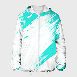 Мужская куртка Color white light blue