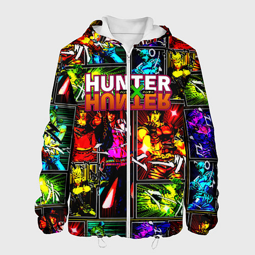 Мужская куртка Hunter x hunter neon anime / 3D-Белый – фото 1