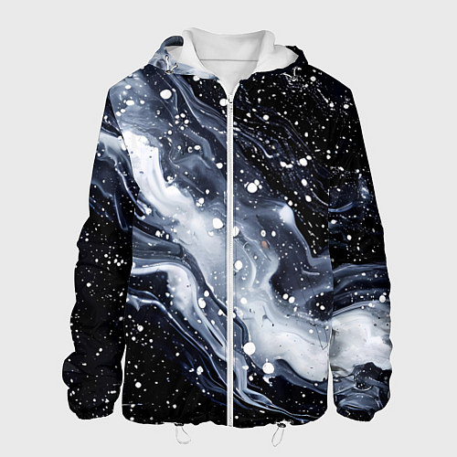 Мужская куртка Млечный путь в космоссе / 3D-Белый – фото 1