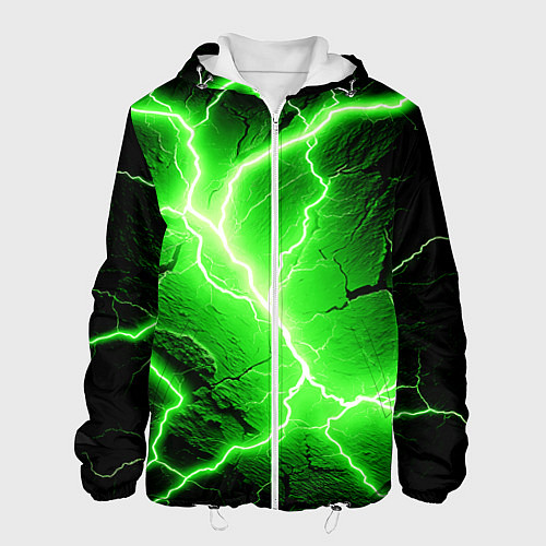 Мужская куртка Color green black / 3D-Белый – фото 1