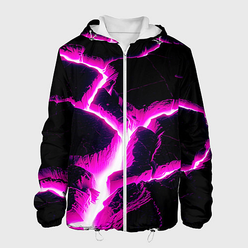 Мужская куртка Color pink black / 3D-Белый – фото 1