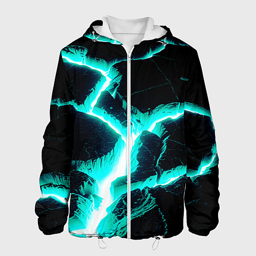 Мужская куртка Color light blue black / 3D-Белый – фото 1