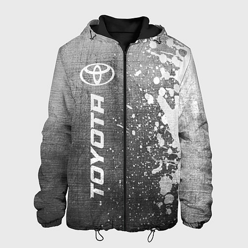 Мужская куртка Toyota - grey gradient по-вертикали / 3D-Черный – фото 1