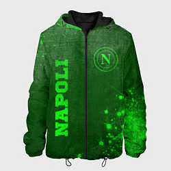 Куртка с капюшоном мужская Napoli - green gradient вертикально, цвет: 3D-черный