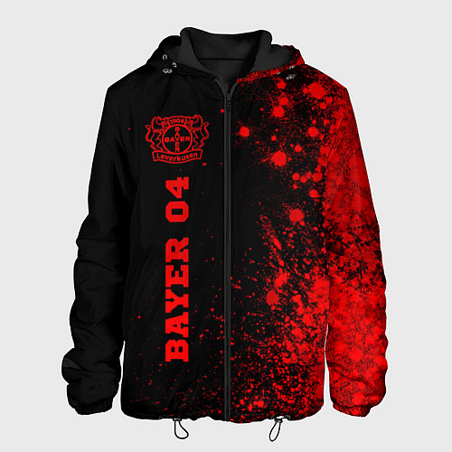 Мужская куртка Bayer 04 - red gradient по-вертикали / 3D-Черный – фото 1