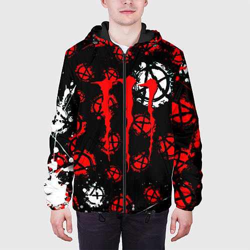 Мужская куртка Monster energy anarhy / 3D-Черный – фото 3