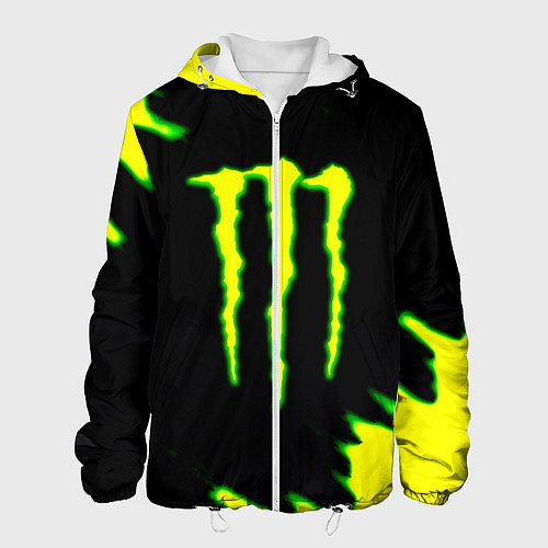 Мужская куртка Кислотный монстр энерджи / 3D-Белый – фото 1