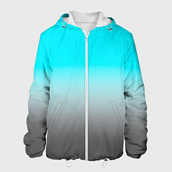 Мужская куртка Серо-голубой светлый градиент