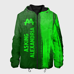 Мужская куртка Asking Alexandria - green gradient по-вертикали